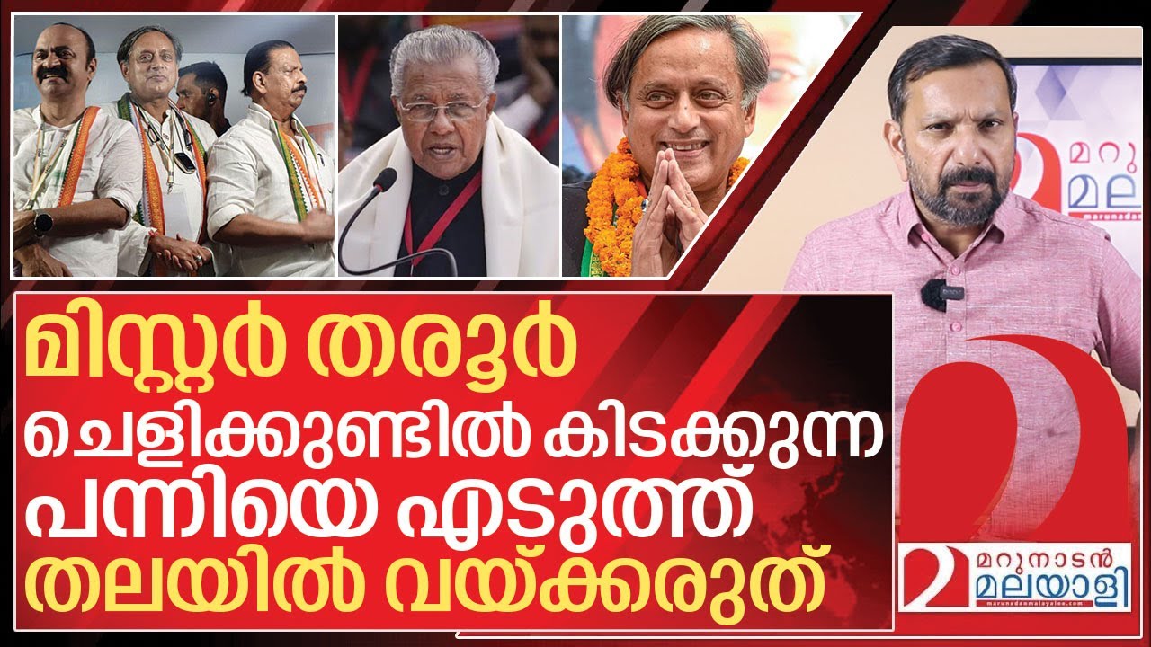ചെളിക്കുണ്ടിൽ കിടന്ന് പന്നിയെ തോളിലേറ്റുന്ന തരൂർ I About Shashi tharoor controversy