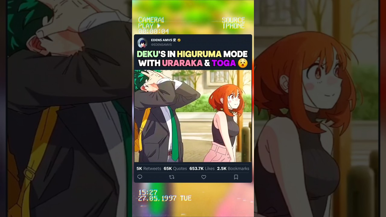 DEKU'S EN MODE HIGURUMA AVEC URARAKA ET TOGA | #myheroacademia #edit #amv #mha #bnha