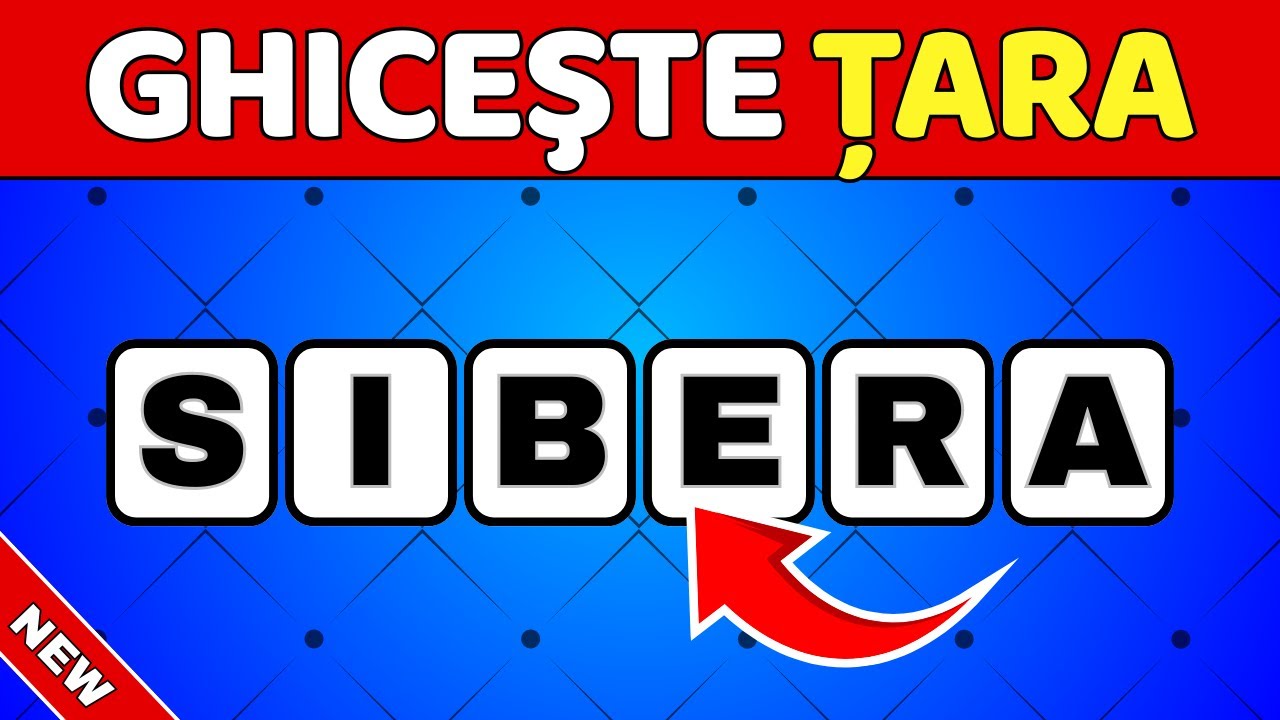 GHICEȘTE ȚARA DIN LITERE AMESTECATE 🌍 | Partea 2