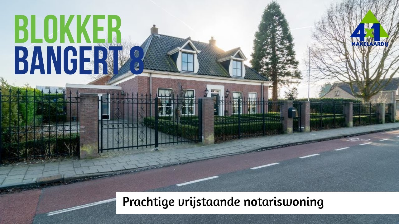 Luxe vrijstaande notariswoning met veranda | Bangert 8 | woningaanbod Blokker | 4x1 Makelaardij