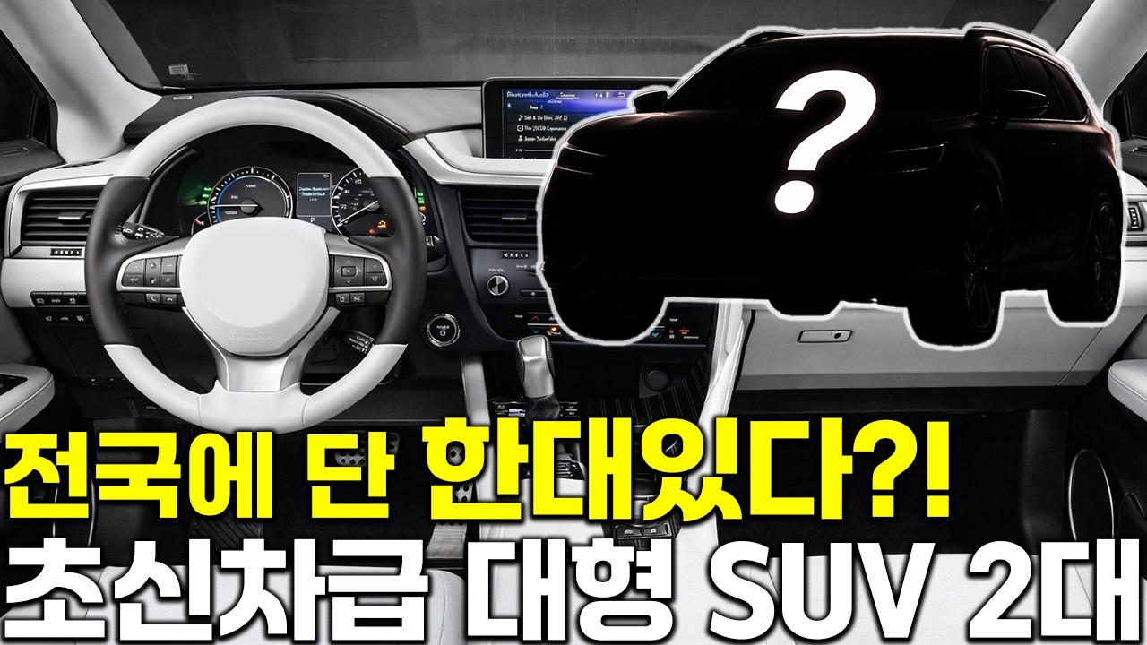 전국에 단 한대 있다! 이런 조건 다시 못 봅니다 신차급 대형 SUV2대 지금이 최저가 타이밍이다
