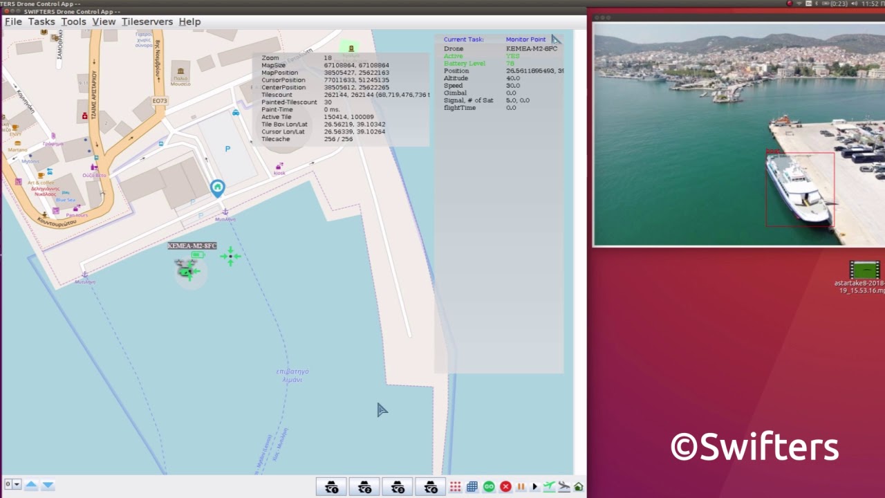 SWIFTERS Drone command and object detection trial