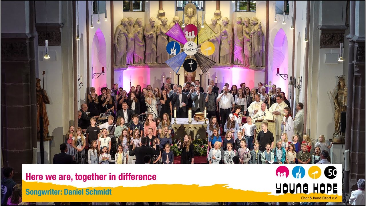 2023 50 Jahre YOUNG HOPE - Jubiläumsmesse in Eitorf - 01 Here we are, together in difference