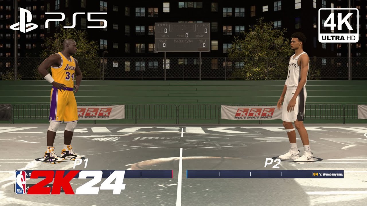 NBA 2K24 BLACKTOP | Shaquille O'Neal 1V1 Victor Wembanyama