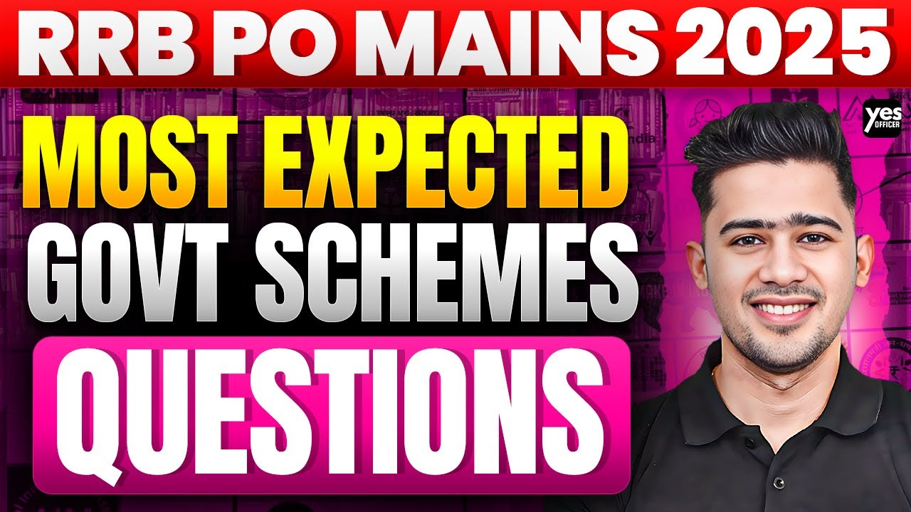 RRB PO Mains 2025 | Most Expected Government Schemes Questions 🔥