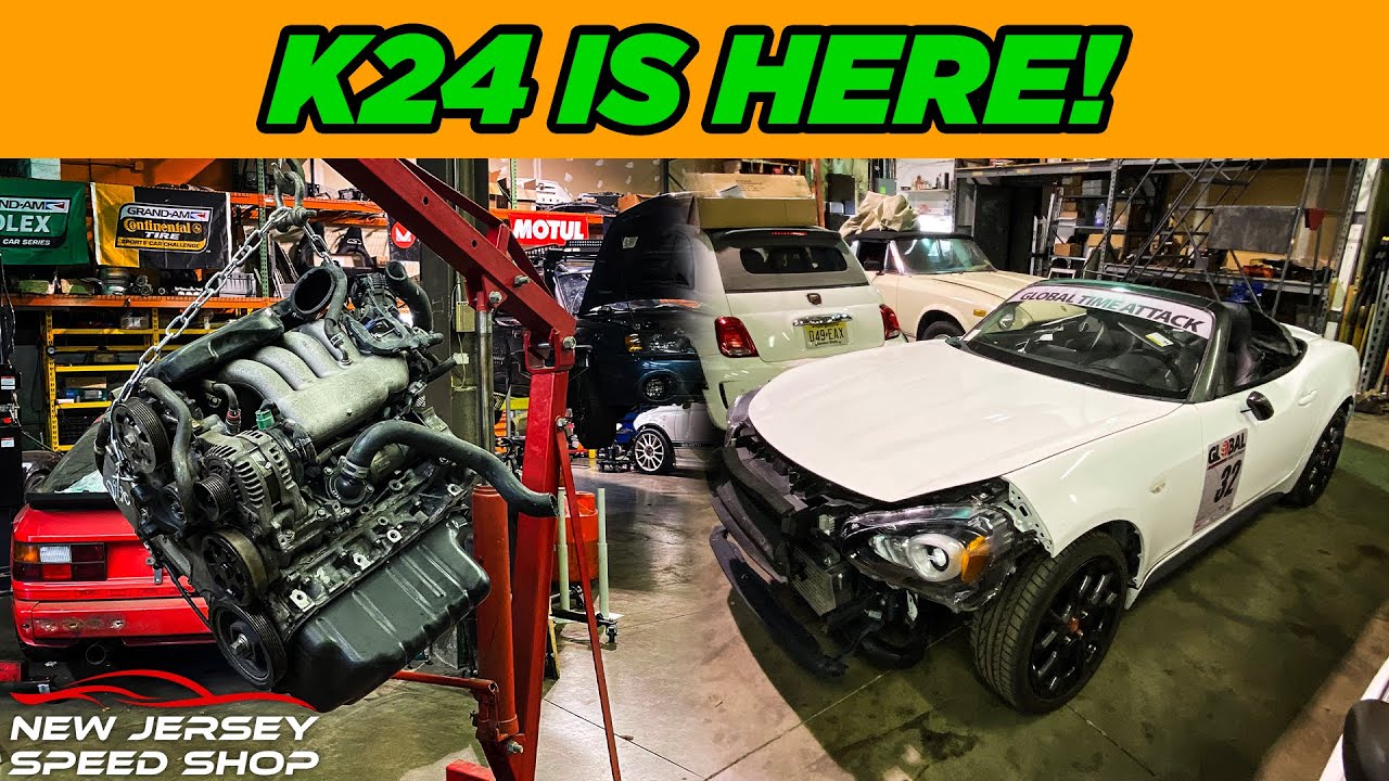 Picked Up The K24! 124 Spider Abarth Engine Swap Update