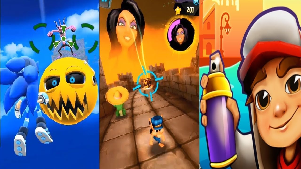 Subway Surfers VS SONIC DASH NEW CHARACTER SLUGGER SONIC VS Hugo troll race 2  Gameplay HD