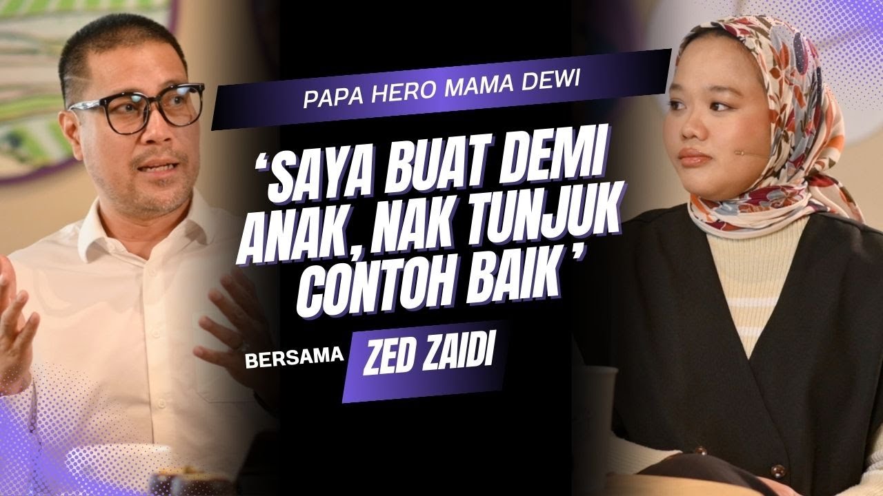 Zed Zaidi Belajar Sehingga Peringkat Master Demi Jadi Ikon Pada Anak