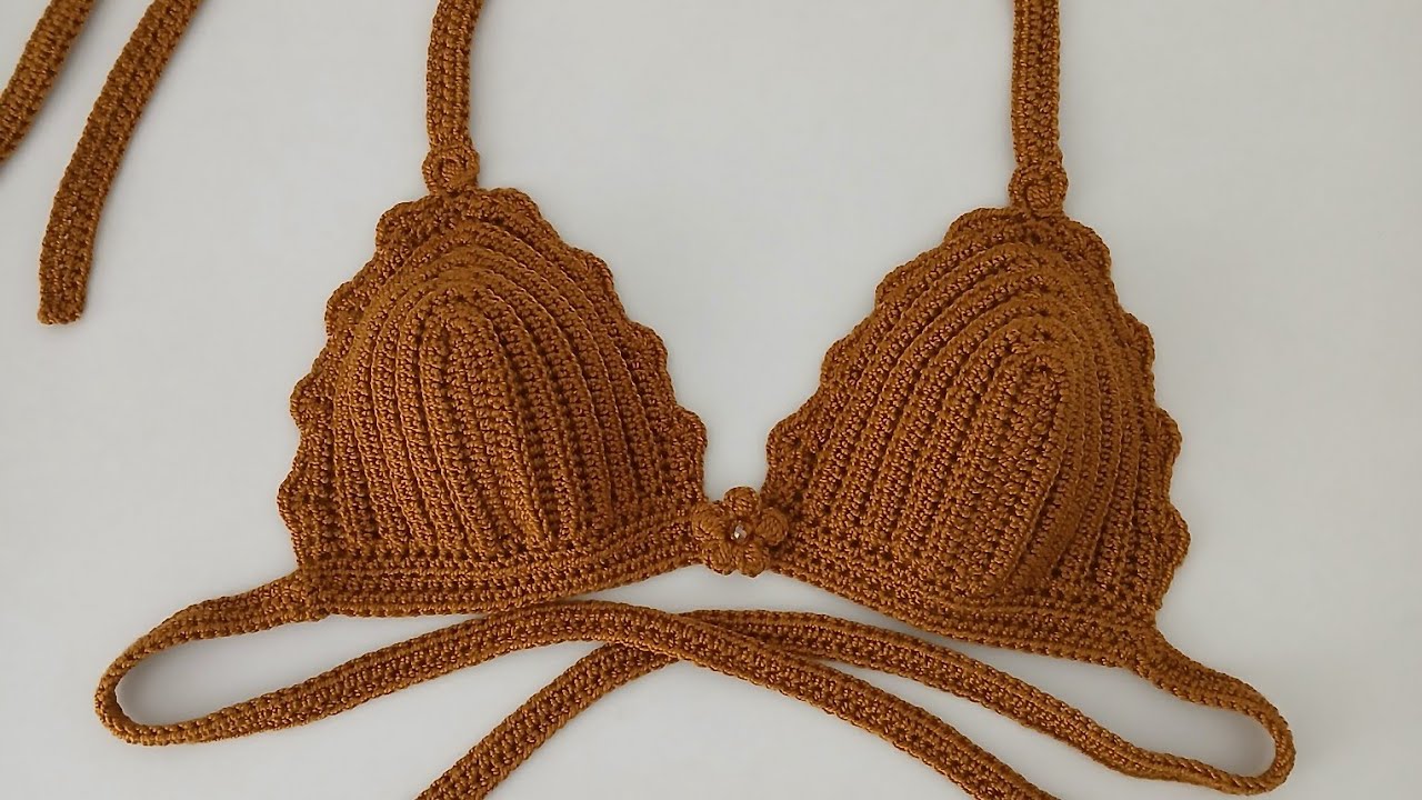 👙Brasier Bikini😍de Crochet Paso a Paso