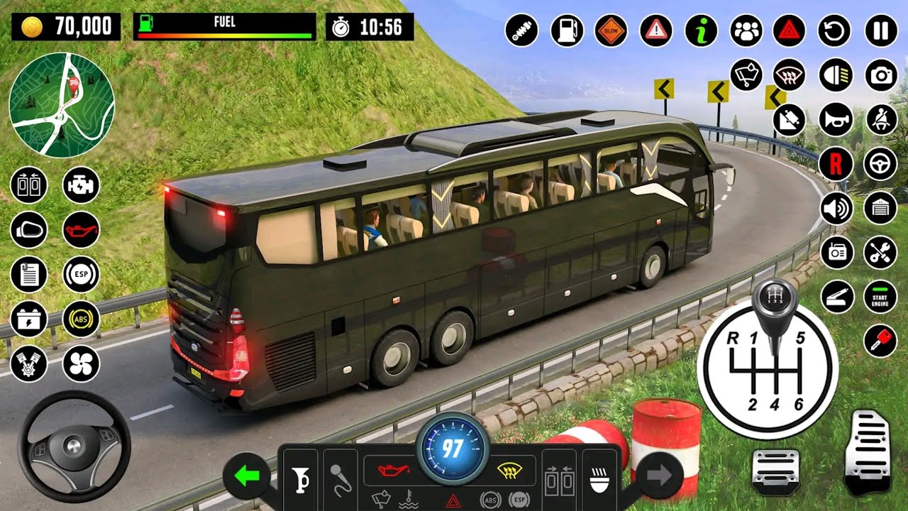 Coach Bus Driving Simulator 3D Game - Android Gameplay - 4K Ultra Graphics 