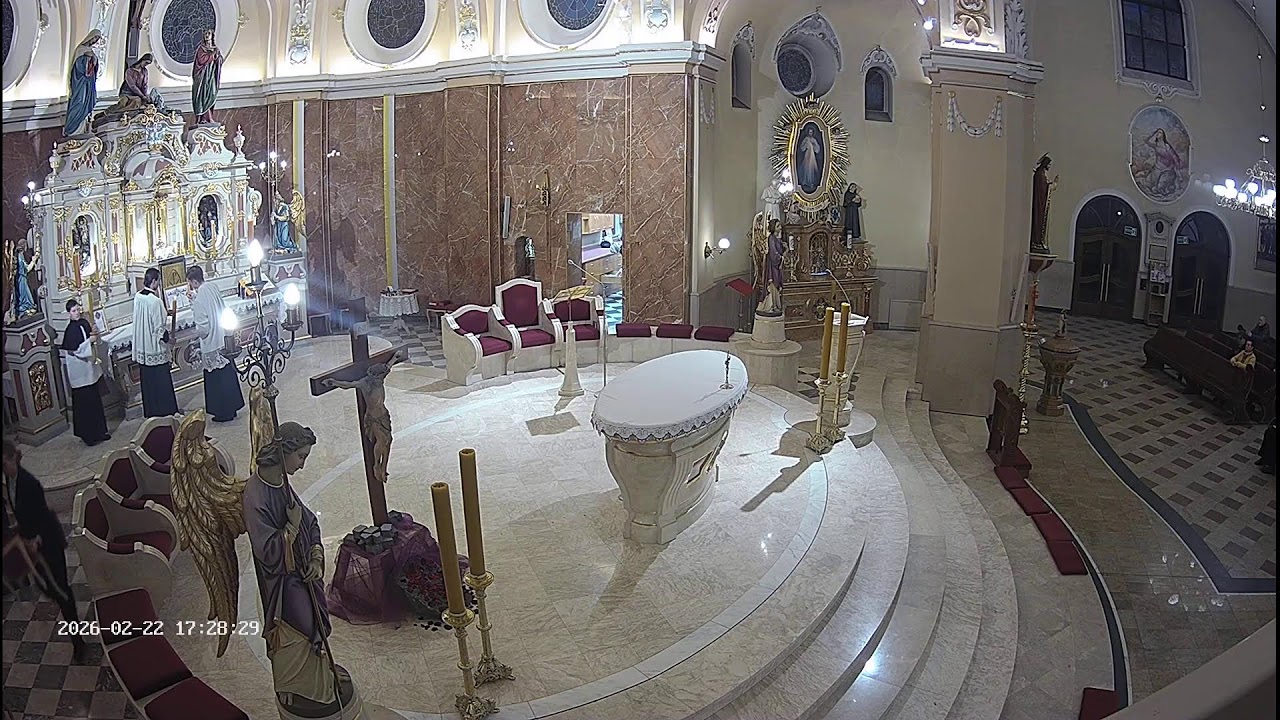 22.02.2026 • 15:30 – niedzielna Msza święta i nabożeństwo z Bazyliki św. Marii Magdaleny w Tychach