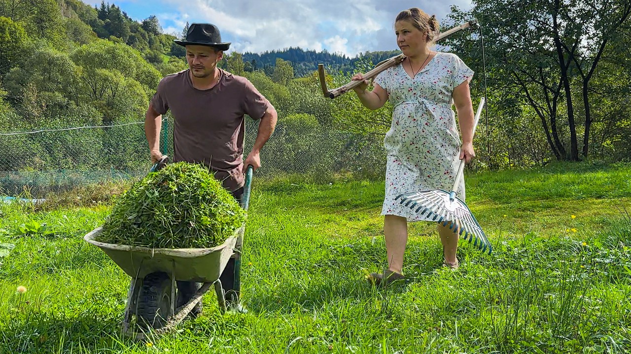Village Life in the Mountains! Harvesting Firewood and Cooking Dinner