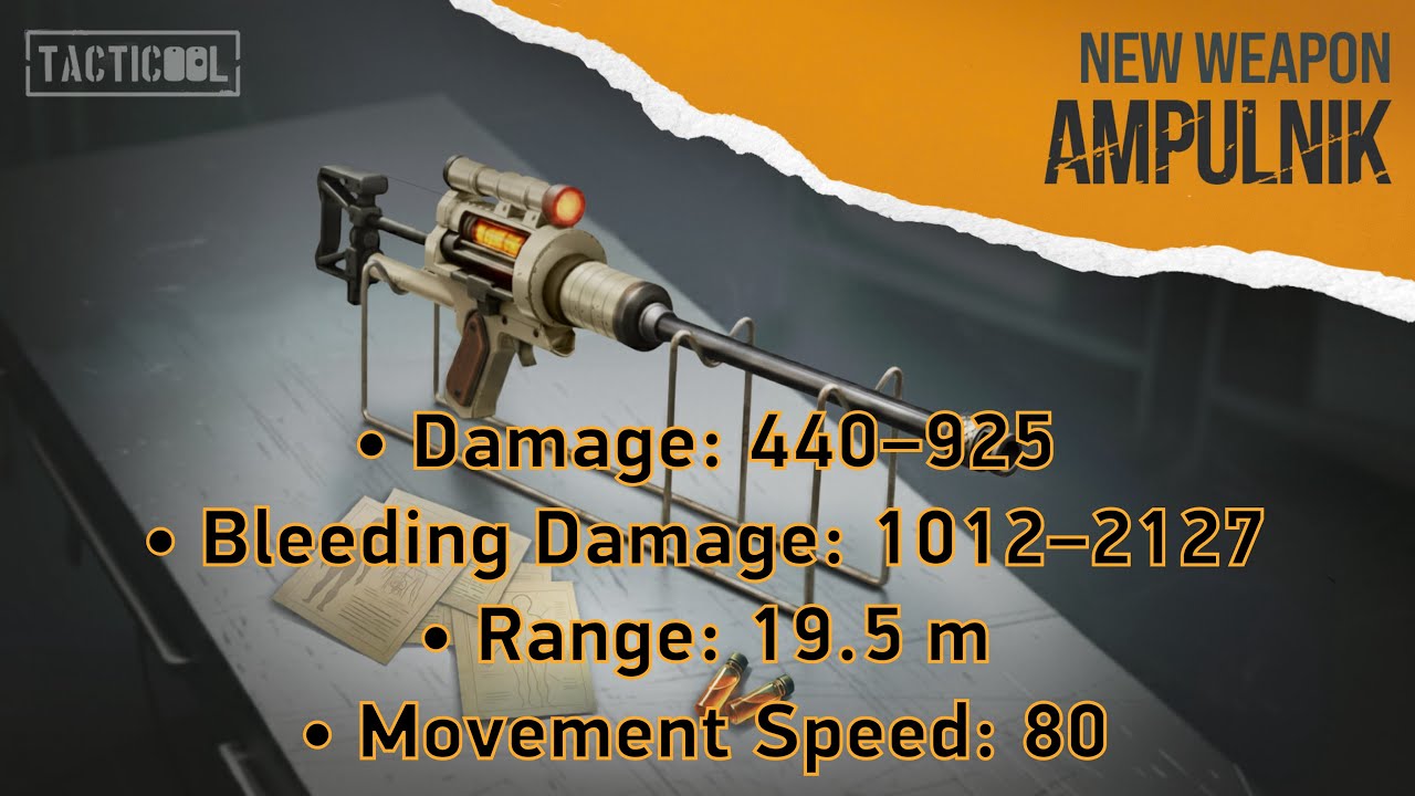 TACTICOOL 25 NEW WEAPON NEW AMPULNIK SNIPER RIFLE 🔫🎮#tacticoolgame #gameplay #panzerdog 
