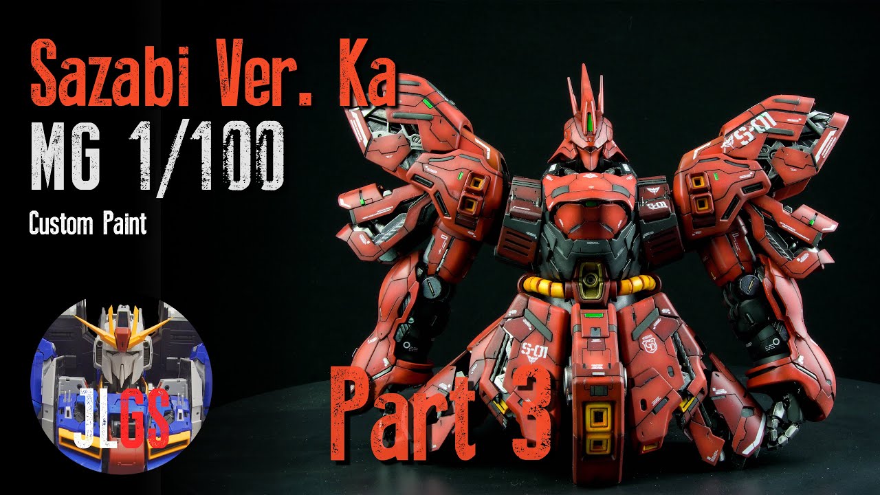 MG Sazabi Ver. Ka Part 3: Arms | Custom Gunpla Painting