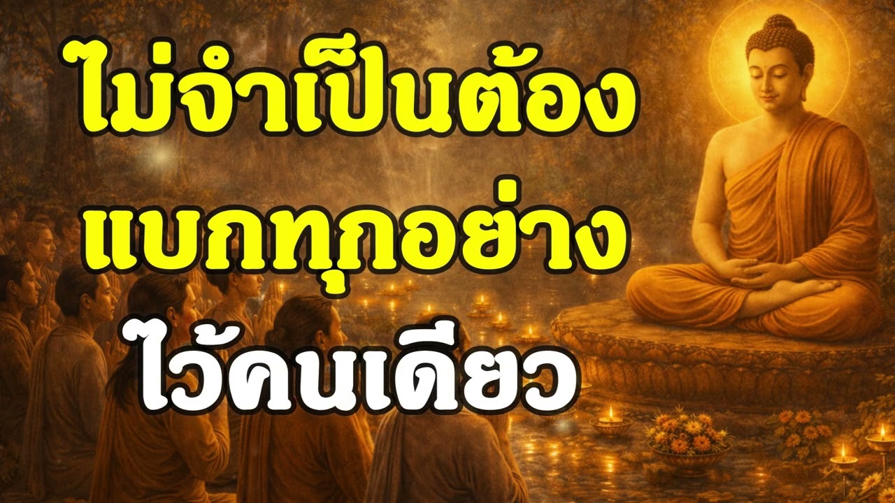 ไม่จำเป็นต้องแบกทุกอย่างไว้คนเดียว | ฟังธรรมพุทธ | Ep.17