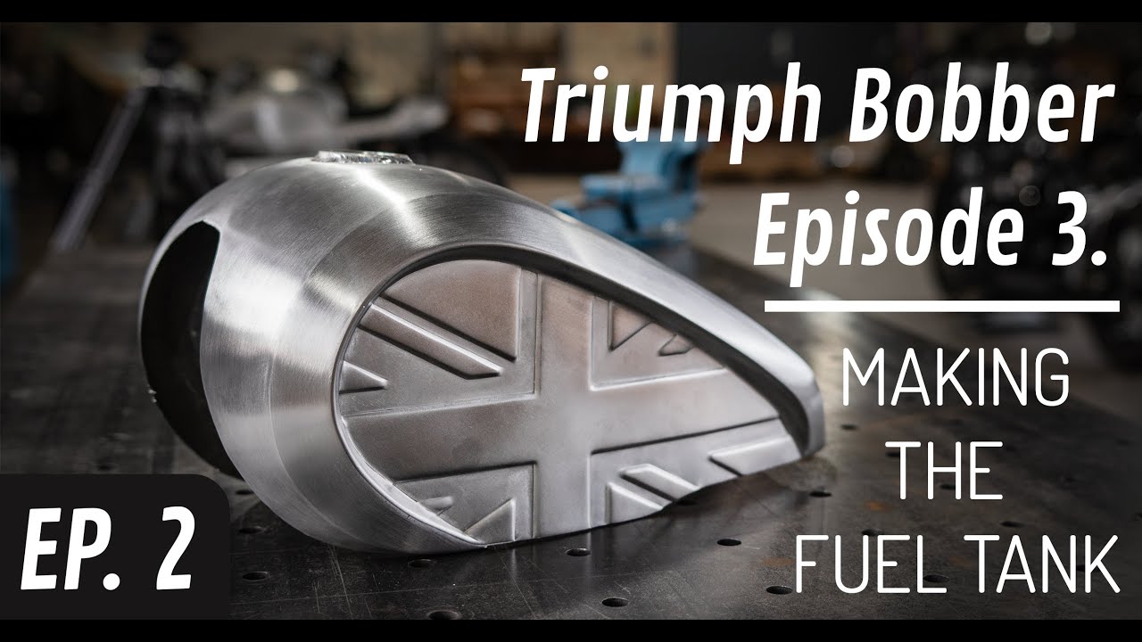 Making of union jack style fuel tank | Triumph Bobber Episode 3.