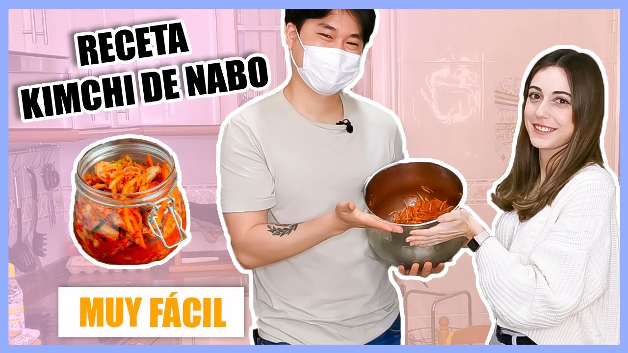 KIMCHI DE NABO rallado - ¿Cómo hacerlo? Receta super fácil 깍두기 | Tatiana Esteban