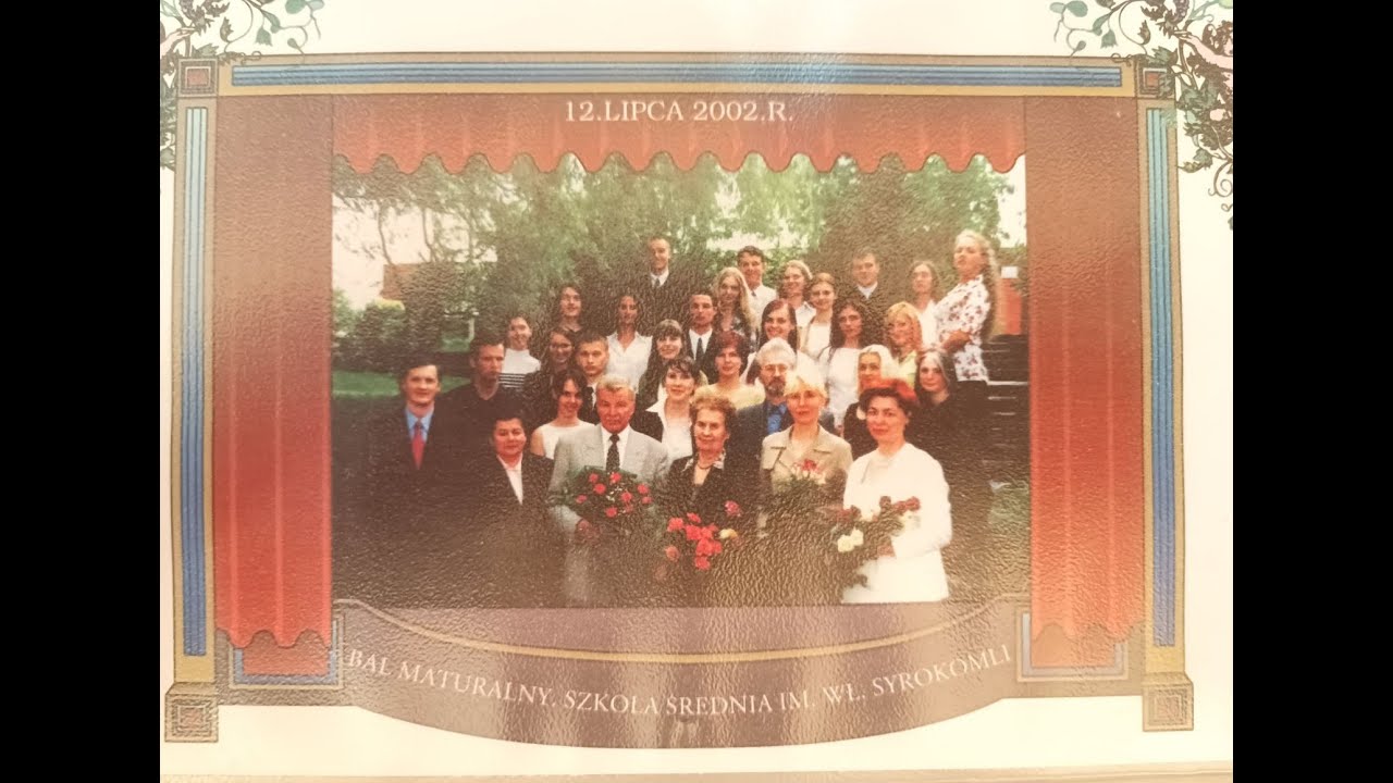 Syrokomla 44 (1990-2002) promocja. Bal maturalny, 100 dniowka, ostatni dzwonek 2002 rok