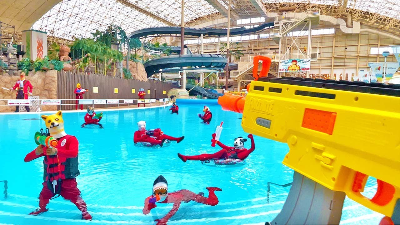 Nerf War | Water Park & SPA Battle 2 (Nerf First Person Shooter)