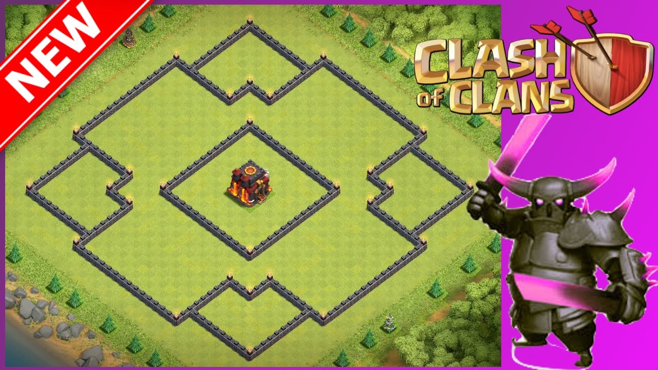 New EPIC Th10 Trophy/War Base (Post-Update) - Bomb Tower | The Explosion | Popular Donut Base