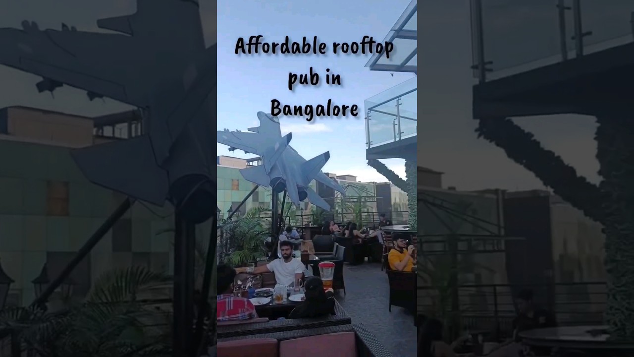Affordable Roof-top pub in Rajajinagar 🍻 #bangalore #trending #youtubeshorts #food #foodie #shorts
