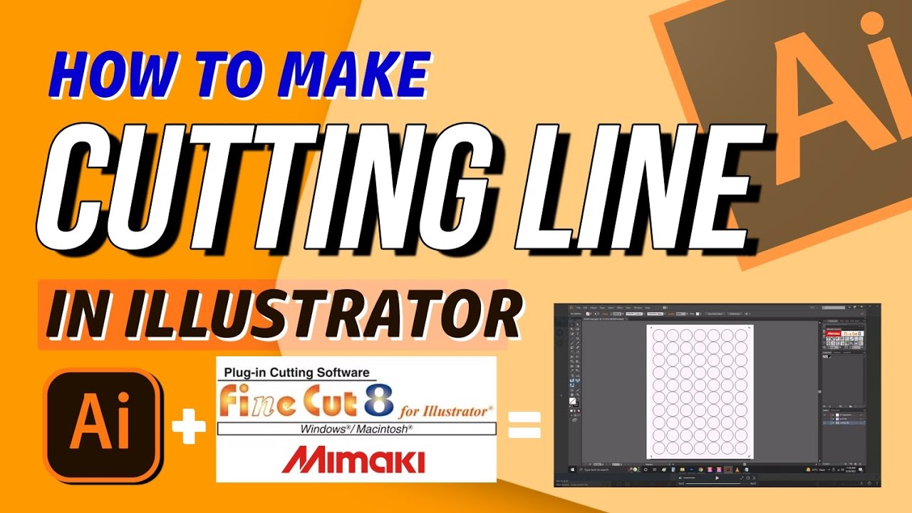How to make Cutting Lines in Illustrator Mimaki Finecut8