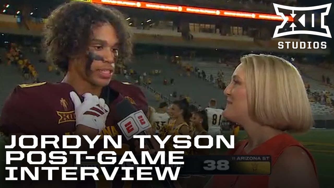 Jordyn Tyson Post-Game Interview after Week 1 vs. Northern Arizona