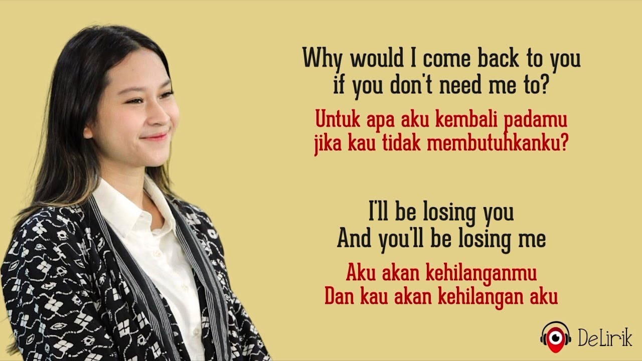Losing Us - Raissa Anggiani (Lirik Lagu Terjemahan)