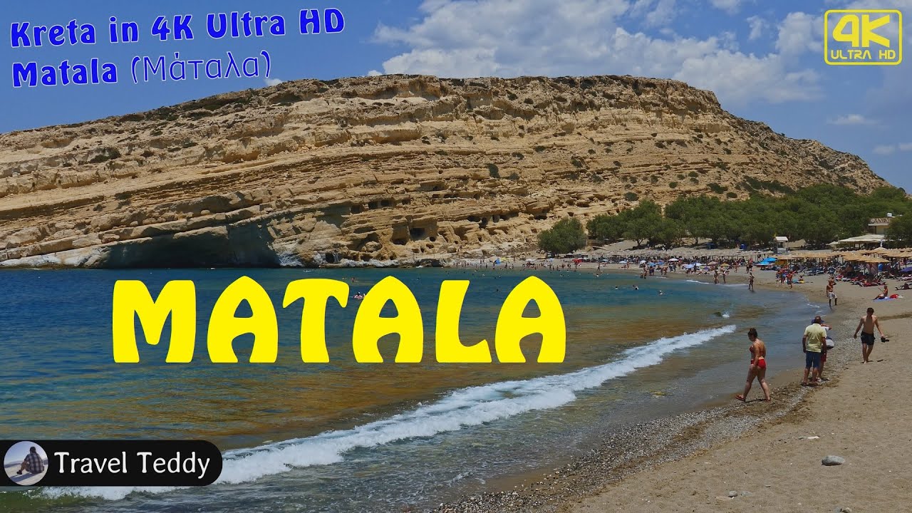 Matala - Das Hippie Dorf auf Kreta in 4K UHD - Crete, Greece | Μάταλα | Griechenland 2025