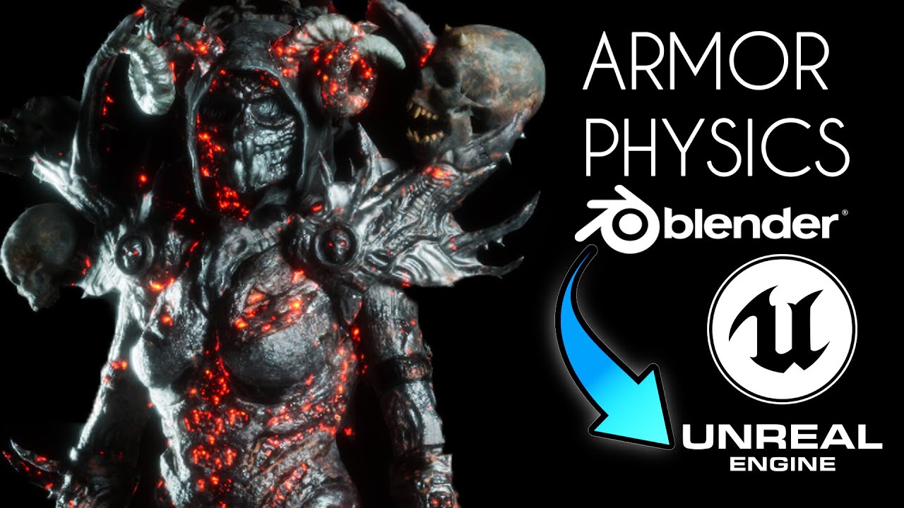How to Handle Modular Complex Armor Physics For Characters in Blender and Unreal