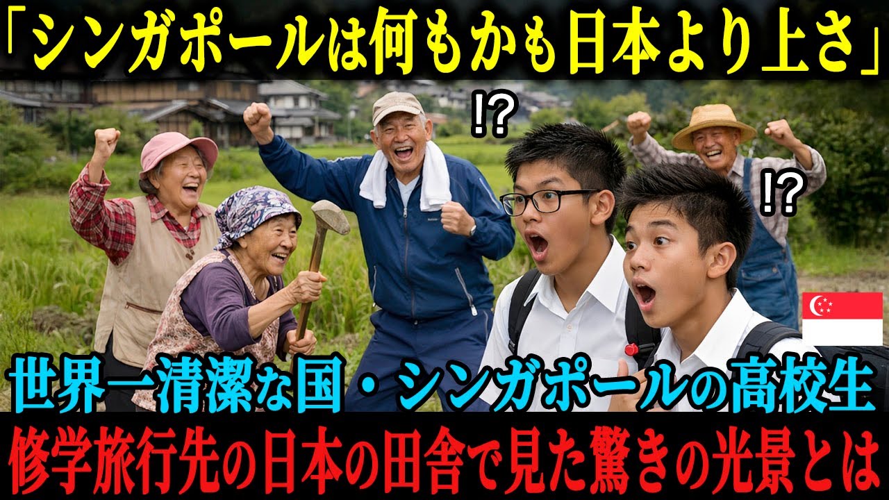 「日本はもう観光だけの後進国だよ」シンガポールの高校生が修学旅行で来日、自国に比べデジタル化で遅れをとる日本を馬鹿にするも、田舎であるものを見て絶句