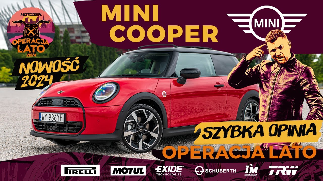 Mini Cooper C 2024 - 1.5 benzyna 156 KM - jak gokart? [szybka opinia, pierwsza jazda, Operacja Lato]