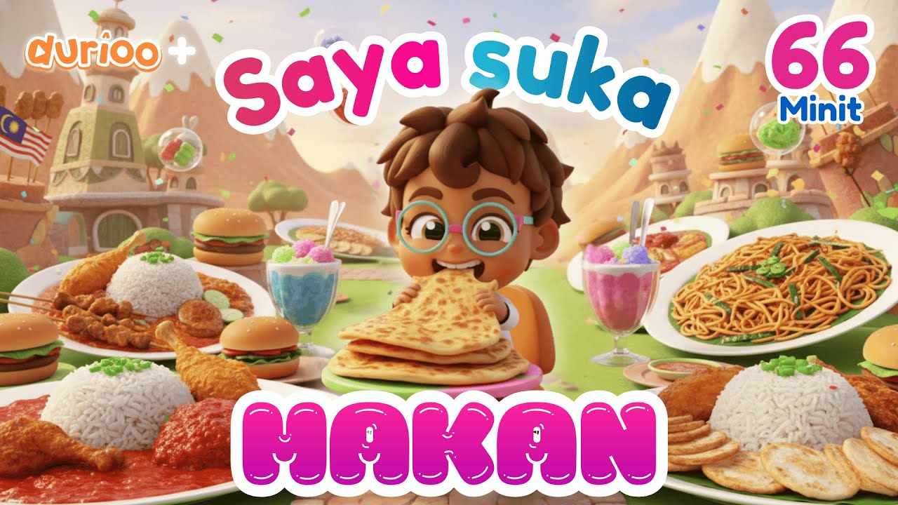 🍉 Jom Makan! Little Ammar Kenal Buah, Sayur & Makanan Sihat | 66 Minit Durioo+ Pengasas Omar & Hana