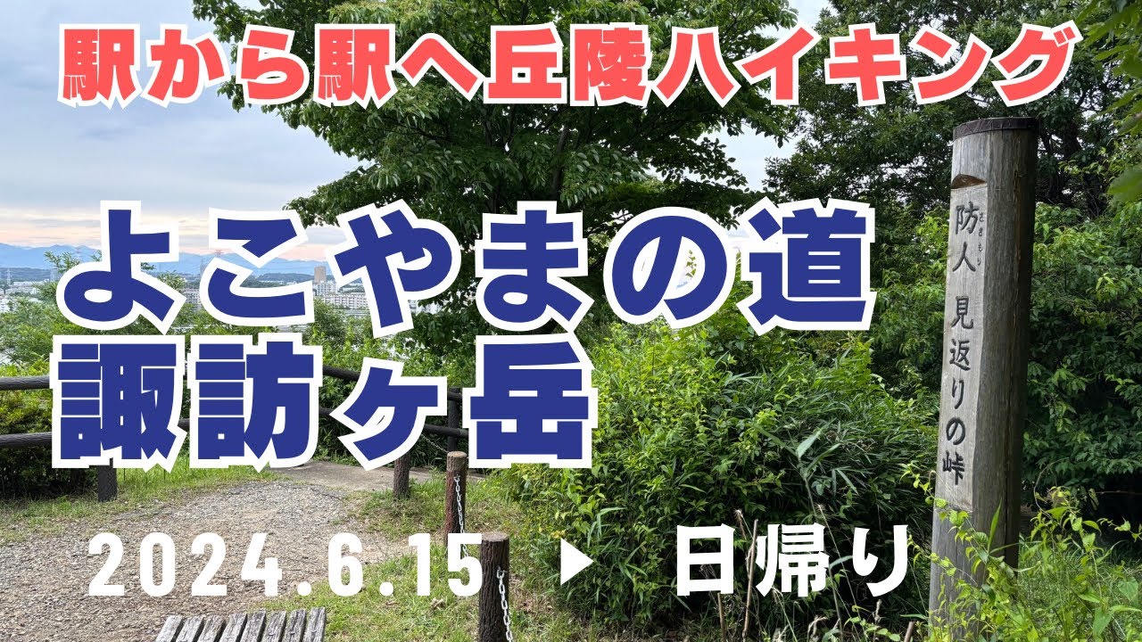 【諏訪ヶ岳】多摩よこやまの道・唐木田〜はるひ野【駅から駅へ丘陵ハイキングでリハビリ】