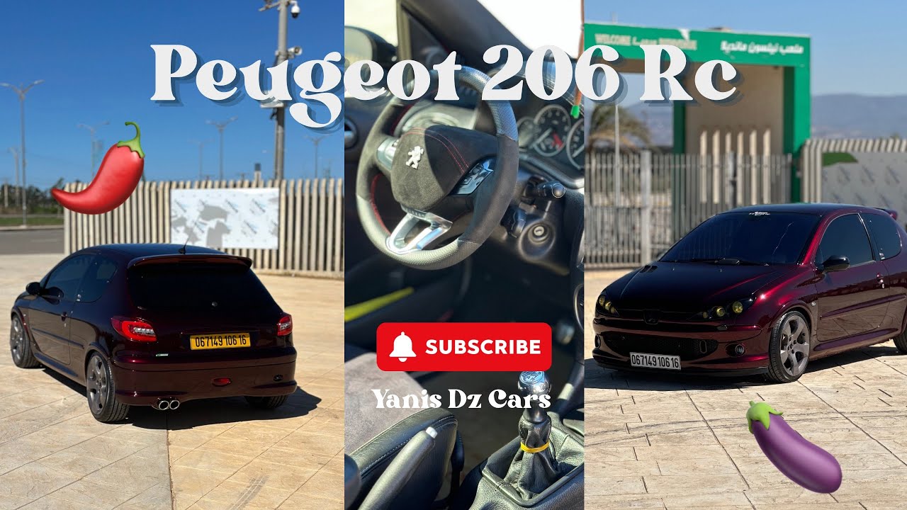 Peugeot 206 RC / la plus belle en Algeria 🇩🇿 ￼🍆🌶️