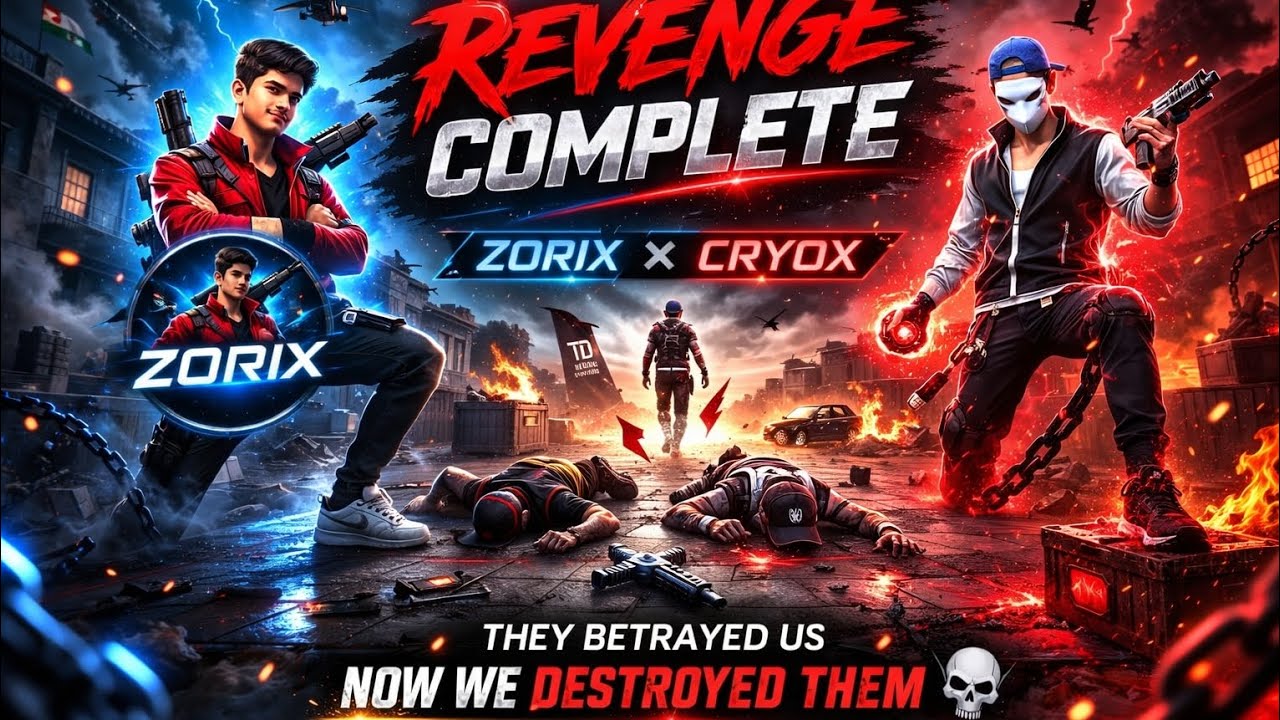 CS Rank Revenge Gameplay | Full Intense Clutch Match TD ZORIX & CRYOX FF INSANE GAMEPLAY #filtro 