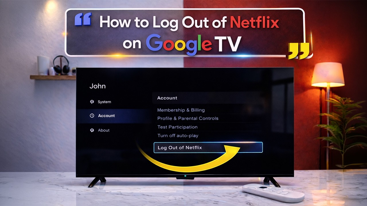 Как выйти из учетной записи Netflix на Google TV