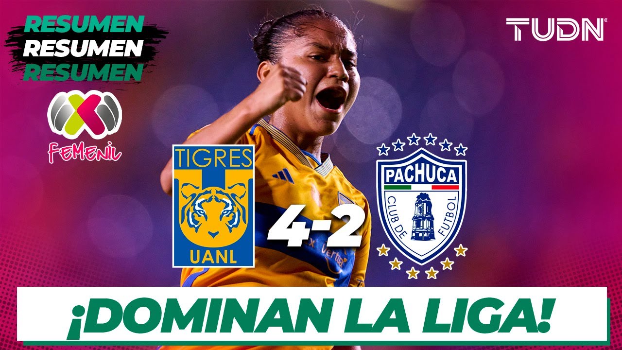 Resumen y goles | Tigres 4-2 Pachuca | AP2023 Liga Mx Femenil J5 | TUDN