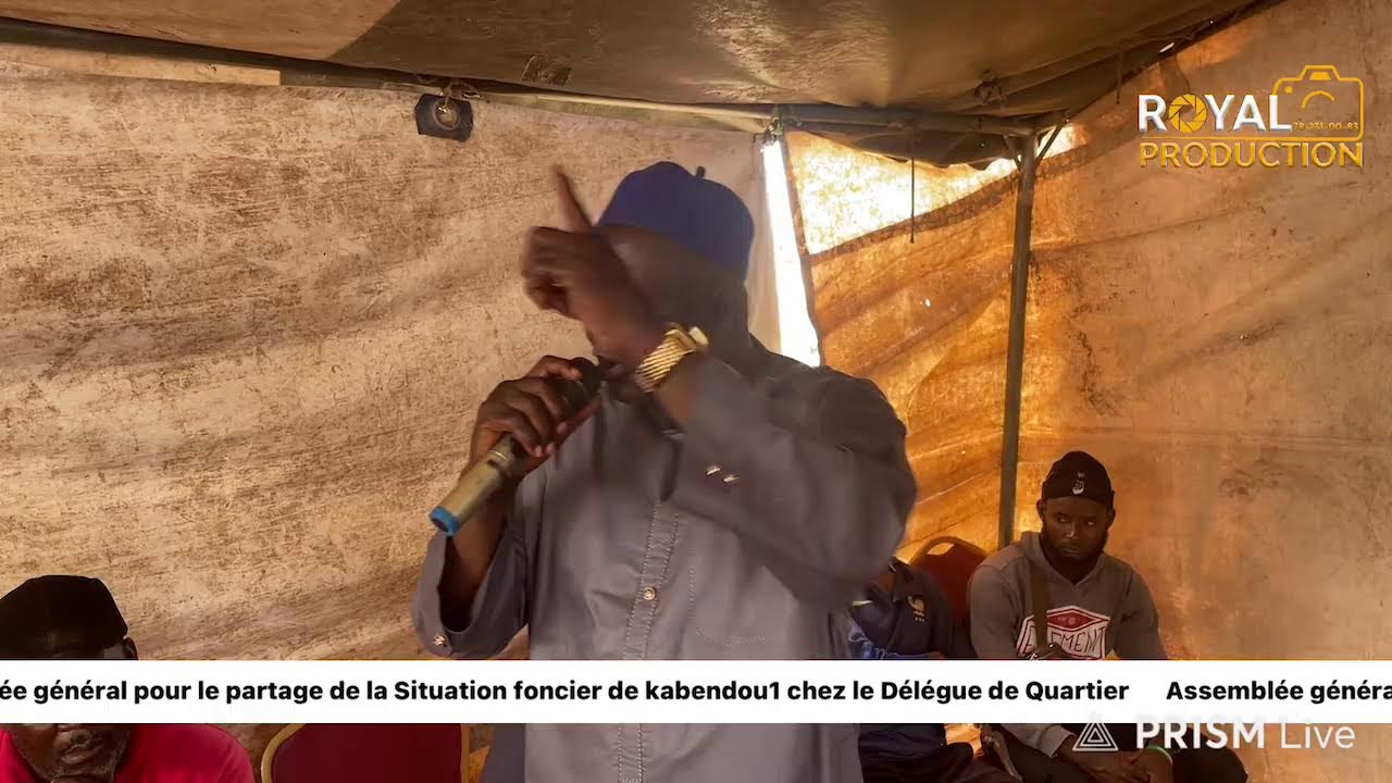 Assemblée général pour le partage de la situation foncier de Kabendou 1