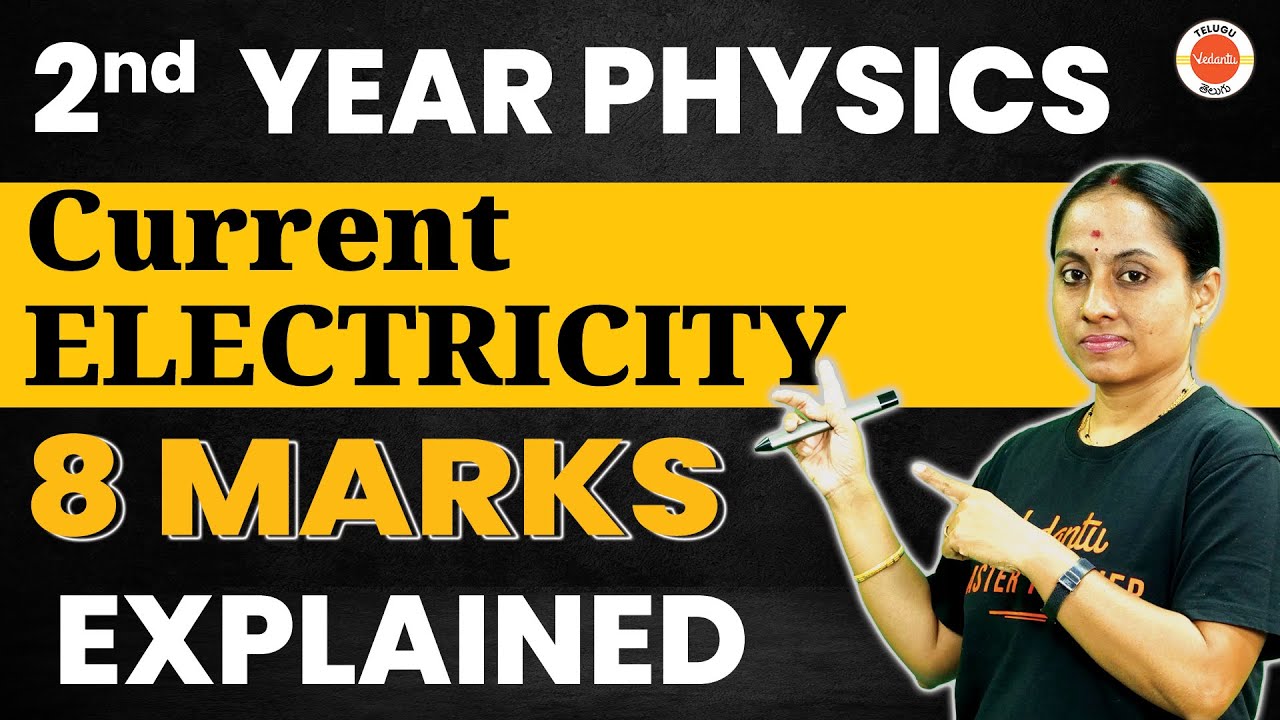 8 Marks Questions from Current Electricity | IPE Exam | Inter 2nd year Physics | Ramadevi Ma'am
