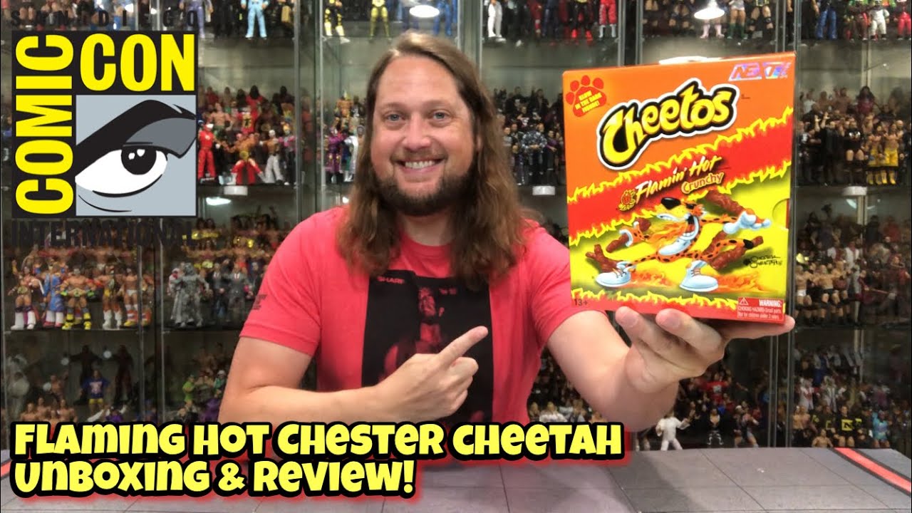Chester Cheetah Flaming Hot Glow In The Dark SDCC Exclusive Unboxing & Review!