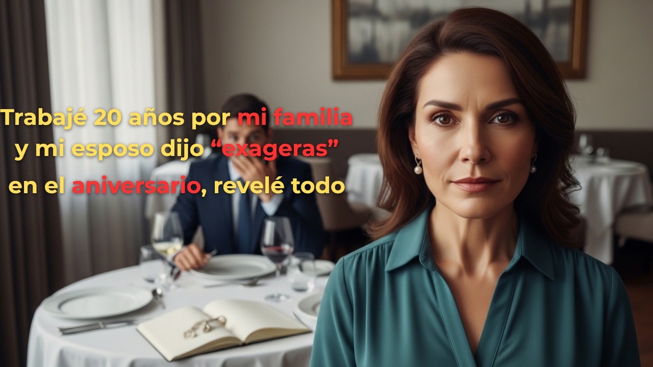 Trabajé 20 años por mi familia y mi esposo dijo “exageras”. En el aniversario, revelé todo