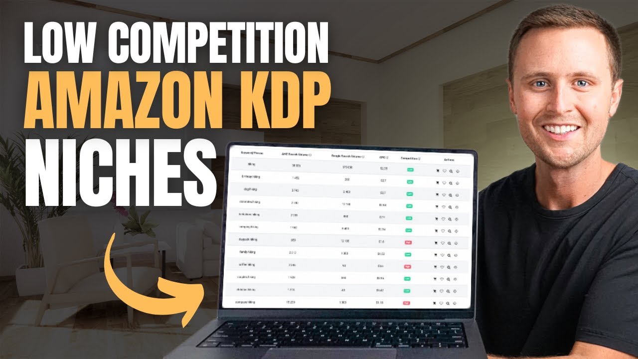 Как найти ниши с низкой конкуренцией для Amazon KDP