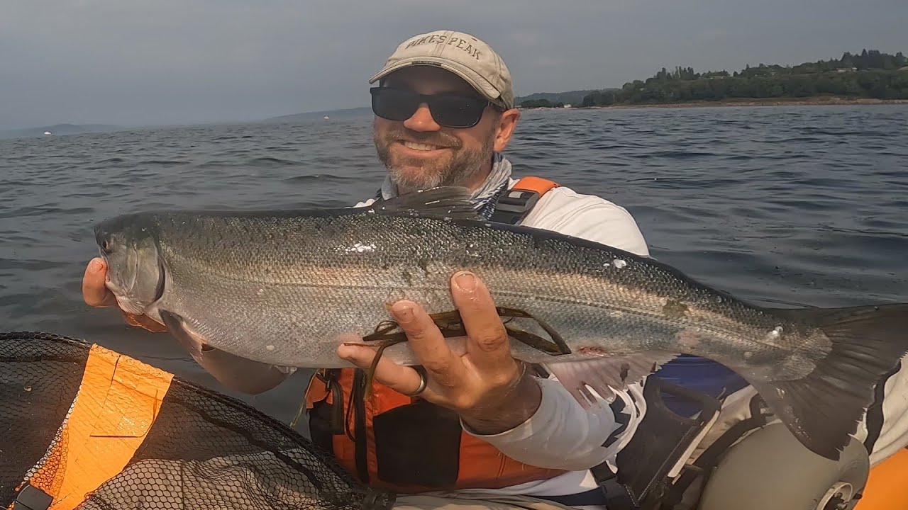 KAYAK Fishing the 2025 EDMONDS COHO DERBY--tough day...