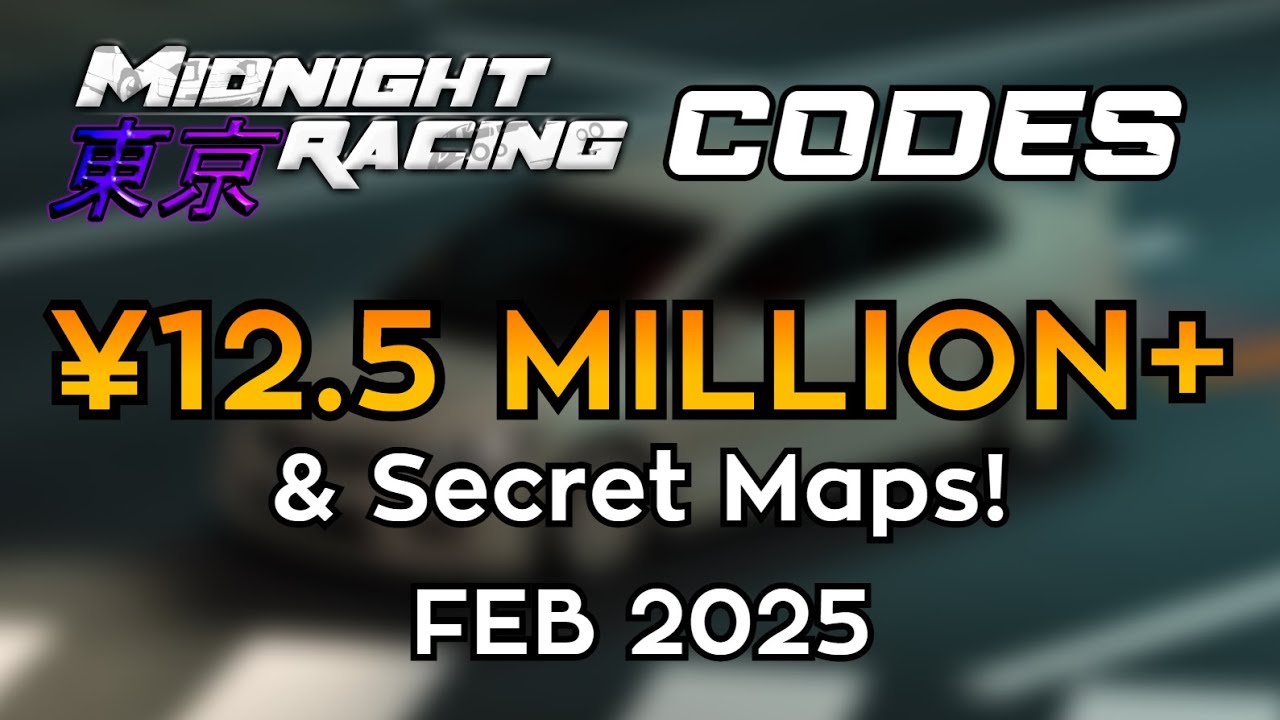 *12,5 МИЛЛИОНОВ ЙЕН* Все активные коды Midnight Racing: Tokyo | RaceLine Roblox