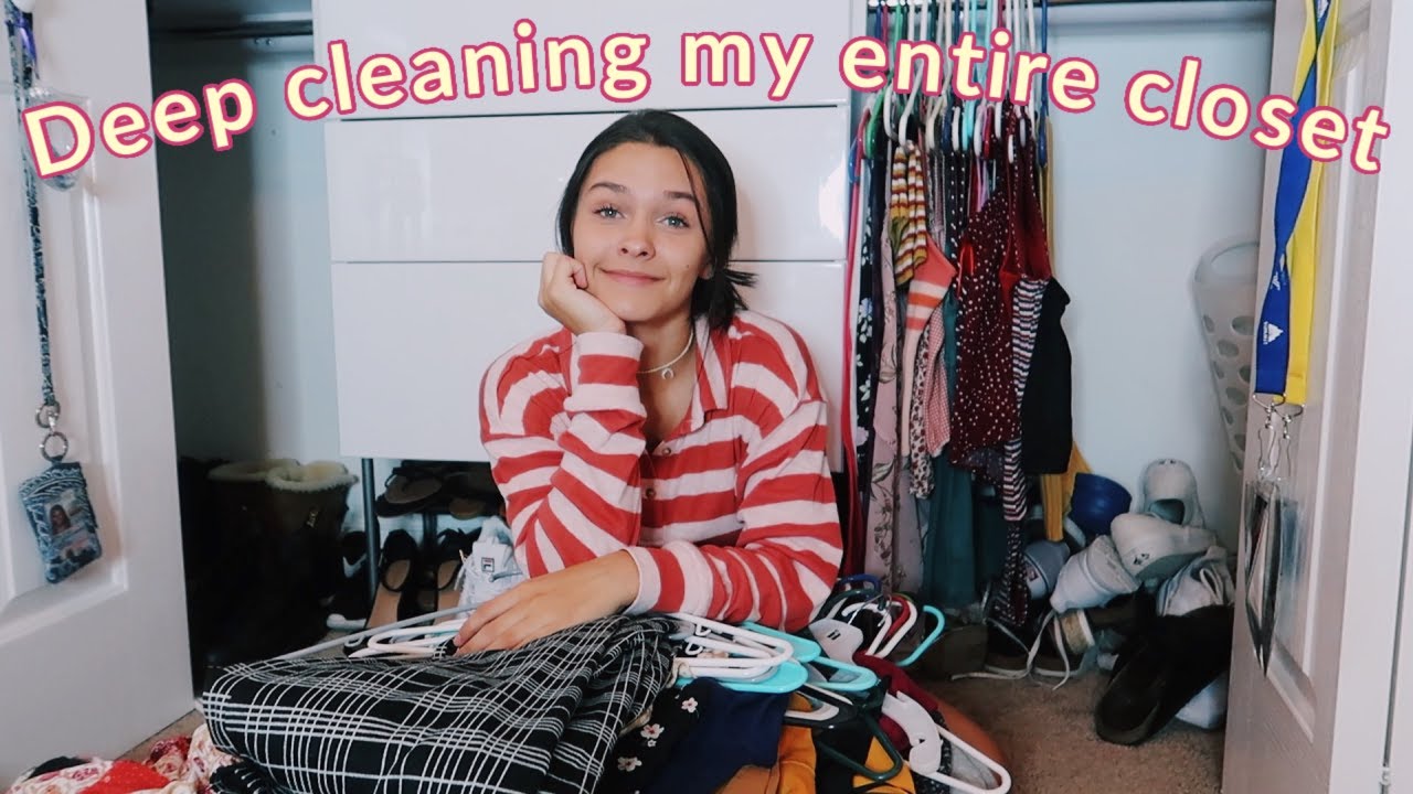 Deep cleaning my entire closet *much needed*