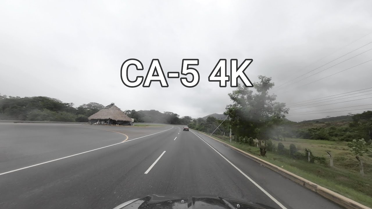 Rainy Day, CA-5 Honduras 4K - Scenic Drive