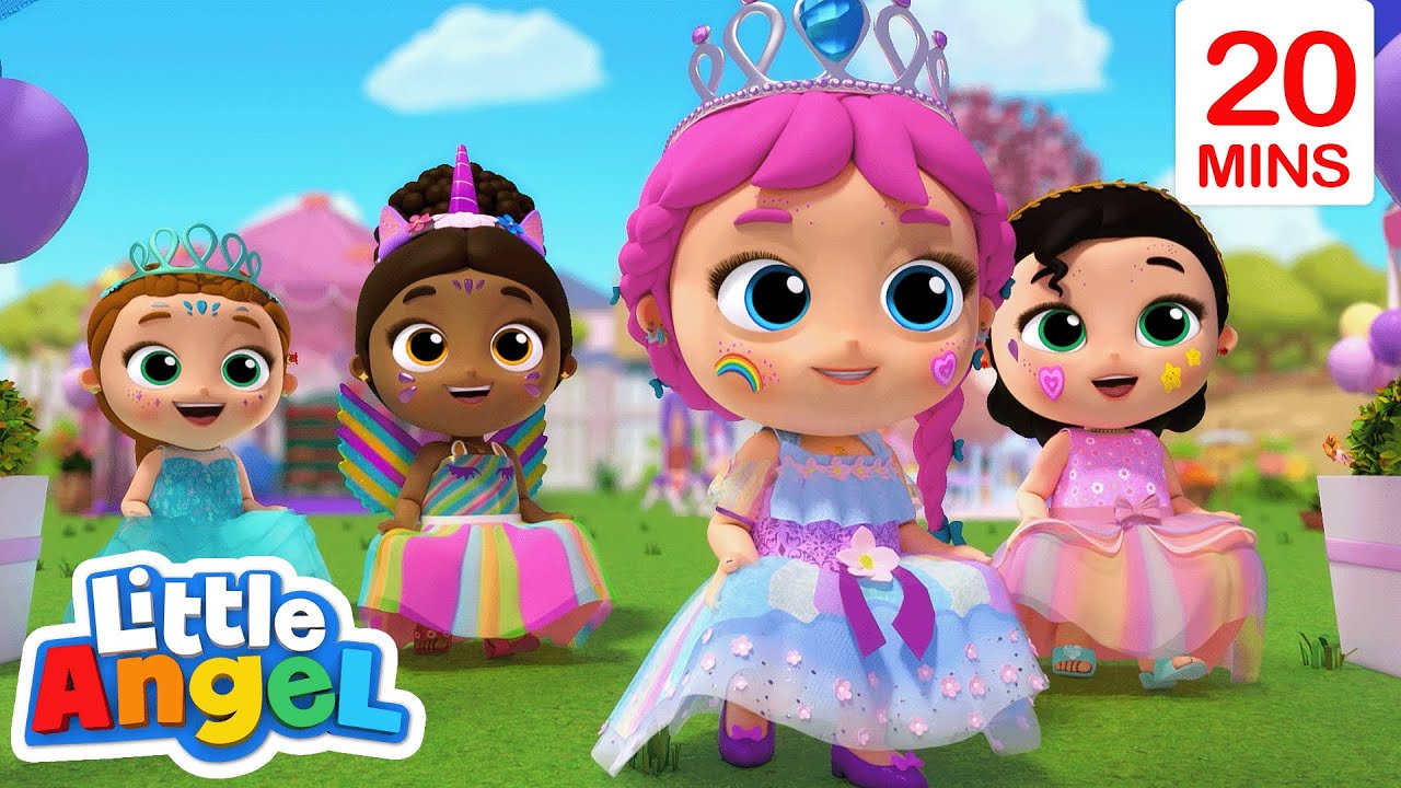 The Way a Princess👠💄👑 Does it | Little Angel Kids Songs & Nursery Rhymes| Moonbug Kids - Girl Power!