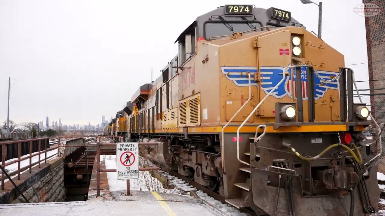 Union Pacific Freight and Metra at Kedzie