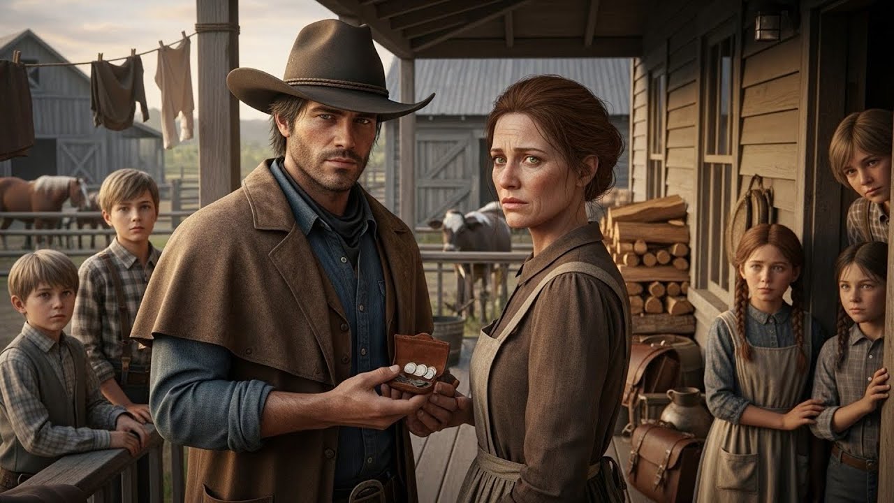 She Had Four Children And A Dead Husband's Debts, The Cowboy Paid Them Off And Asked For Her Hand